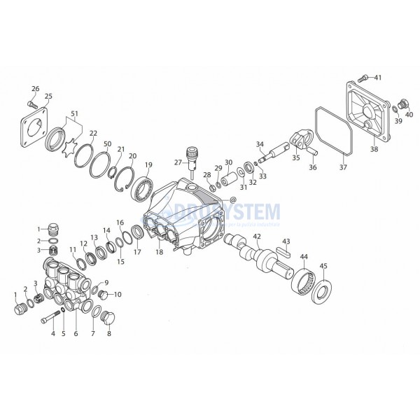 Kit Revisione Pompa Annovi 6670 Codice 25288