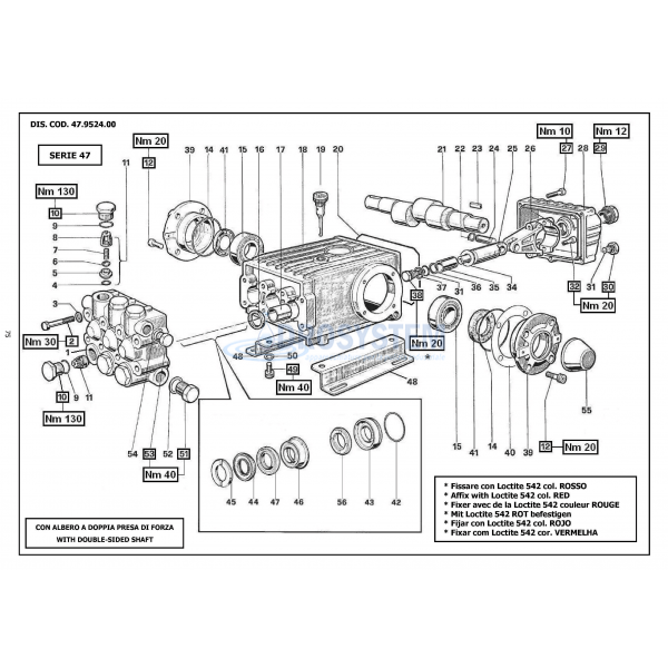 Kit Revisione Pompa Interpump WS 202